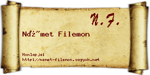 Német Filemon névjegykártya